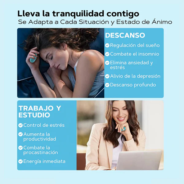 🛏️ Consigue Dormir en Minutos - Dispositivo Anti-Insomnio Portátil